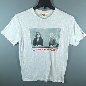 SNL Tshirt Homage Weekend Update Tina Fey Amy Poehler White Off White Size M
